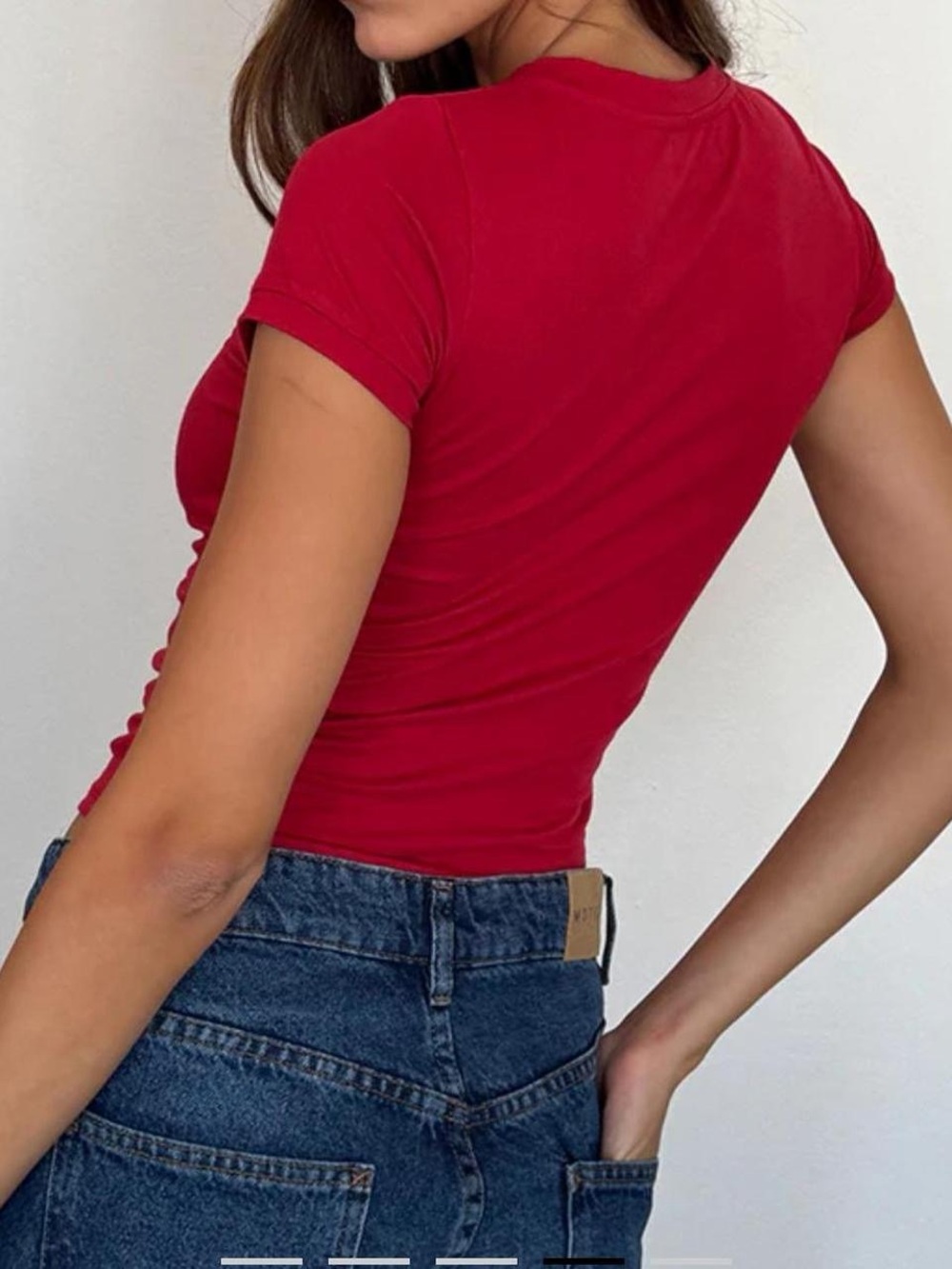 Motel Rocks Red Heart Cherry Graphic Women's Tee - Picture 3 of 3